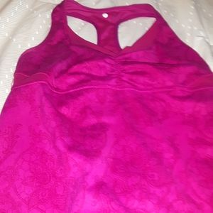 Pink lululemon tank